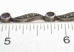 Link Marcasite Sterling Silver Bracelet