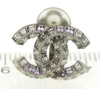 Chanel Crystal CC Earrings