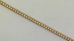 Vintage Yellow Gold Individual Prong Set Diamond Bracelet