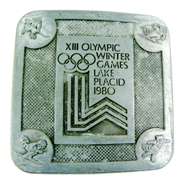 1980 Olympic Winter Games Belt Buckle
