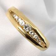 Man's 7 Channel Set Diamond Ring