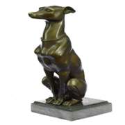 Abstract Modern Art Greyhound Grey Hound Dog Bronze Sculpture by Barye Statue