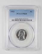 PR68 1952 Jefferson Nickel - Graded PCGS