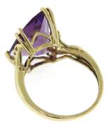 Stunning Yellow Gold Amethsyt Ring