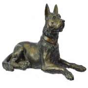Austria Basenji Terrier Scotty Bronze Sculpture