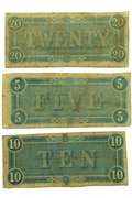 $ 5 $ 10 & $20 1864 CSA Notes