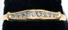 Sweet Vintage Diamond Band in 14KT Yellow Gold