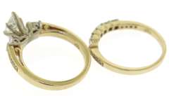 Dazzling 1.96cts Diamond Wedding Set