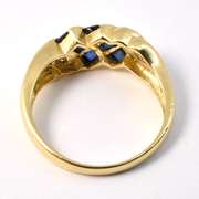 Practical Sapphire and Diamond Ring