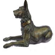 Austria Basenji Terrier Scotty Bronze Sculpture
