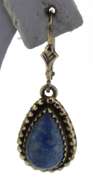 Sterling Silver Lapis Drop Earrings