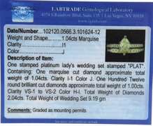 Luxurious Platinum Marquise Diamond Bridal Set