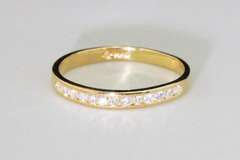 Delicate Diamond Band in 14k