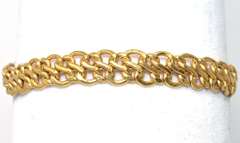 18KT Yellow Gold Twisted Link Bracelet