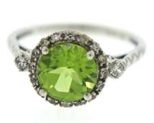 Sterling Silver Set of 4 Gemstone Rings