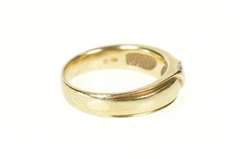 10K Yellow Gold Three Stone Men's Diamond Wedding Band Ring