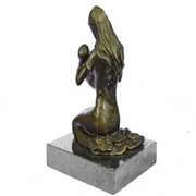 Breast Feeding Mother Baby Nursing Infant Bronze Statue