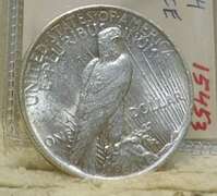 1923-S Peace Dollar almost Uncirculated