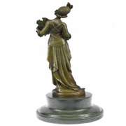 Feather Gown Bronze Sculpture