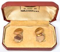 Vintage Oval Gold Cufflinks