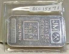 1 oz Sil Ingot J M