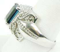 Vibrant London Blue Topaz Sterling Ring, 12.25