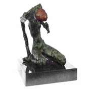 Zombie Multi Color Patina Bronze Sculpture