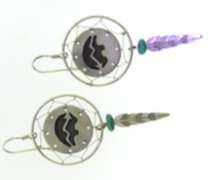 Vintage Sterling Silver Drop Earrings