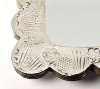 Intricate Sterling Hanging Mirror