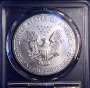 2011 25th Anniv MS69 Silver Eagle, PCGS