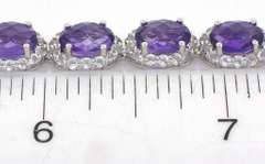 Dazzling Amethyst & Topaz Bracelet in Sterling Silver