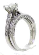 Luxurious Platinum Marquise Diamond Bridal Set