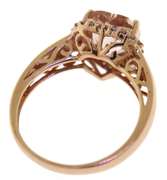 Favorite Morganite Heart w Diamond Halo Ring