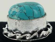 Silver and Natural Stone