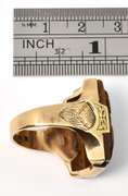 Vintage Man's Carved Tiger's Eye Ring