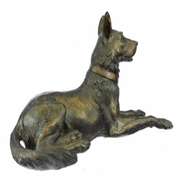 Austria Basenji Terrier Scotty Bronze Sculpture