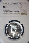 1964 Accent Hair 50c PF66 NGC