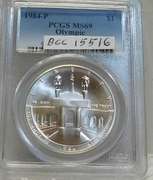 1984-P Sil Unc Olympic Dol PCGS 69