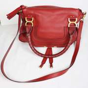 Chloe Medium Marcie Red Handbag