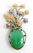 Vintage 1950's Swoboda Gemstone Brooch