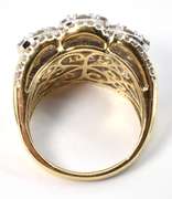 Sparkling Bold Gold Diamond Cluster