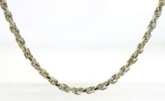 Sterling Silver Rope Chain Necklace