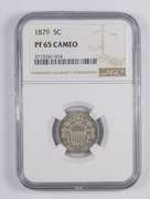 PF65 CAM 1879 Shield Nickel - Graded NGC