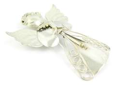 1960's Pettee Large Sterling Angel Pin/Pendant