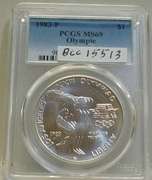 1983-P Sil Unc Olympic Dol PCGS 69