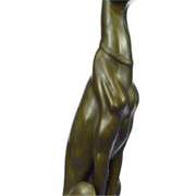 Abstract Modern Art Greyhound Grey Hound Dog Bronze Sculpture by Barye Statue