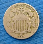 1881  SHIELD NICKEL  KEY DATE CIRC.