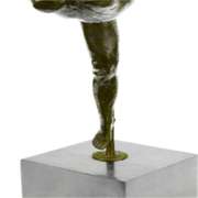 Art Deco Aldo Vitaleh Large Ballerina Dancer Bronze Sculpture Marble Statue Sale