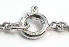 Vintage Stone Necklace in Sterling Silver