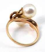 Mikimoto Double Pearl Ring
